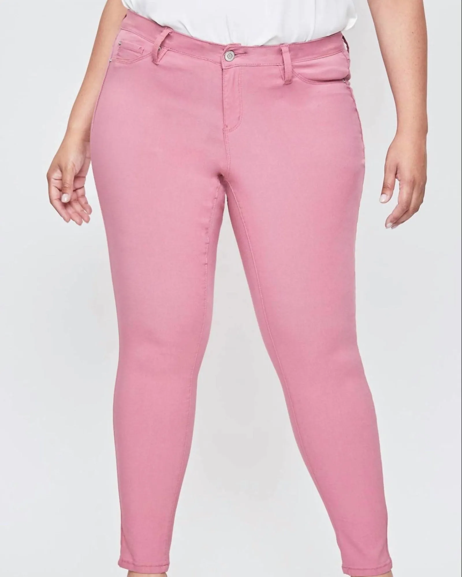 Plus Size Hyper Stretch Skinny Jean in Rose Bloom | Rose Bloom