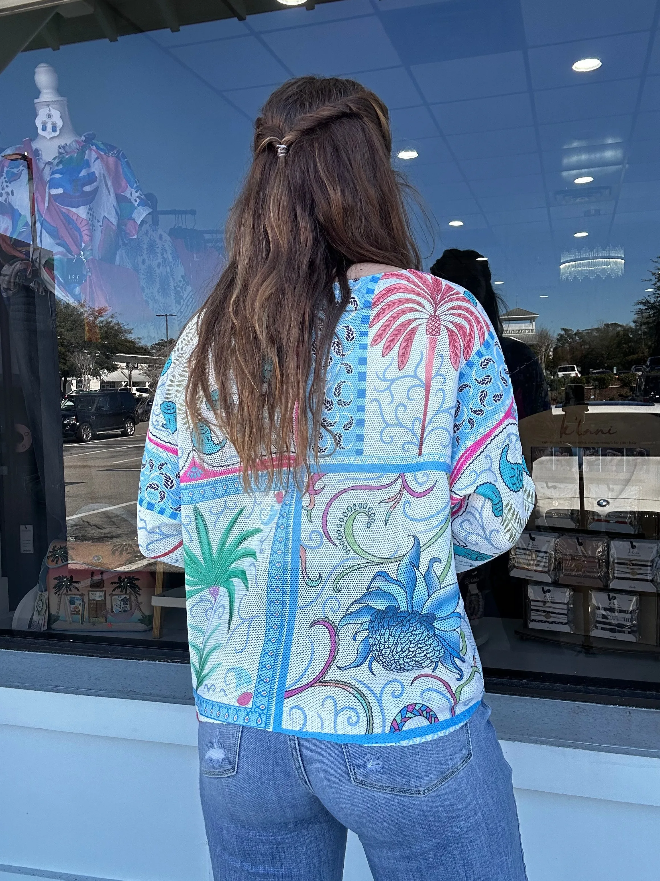 Pretty Paisley Knit Top