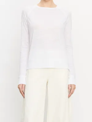 Raglan Pullover in Optic White