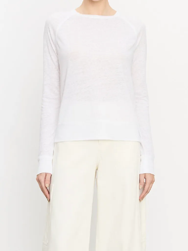 Raglan Pullover in Optic White