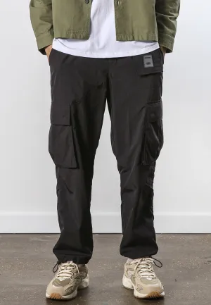 RELAXED NYLON CARGO BLACK