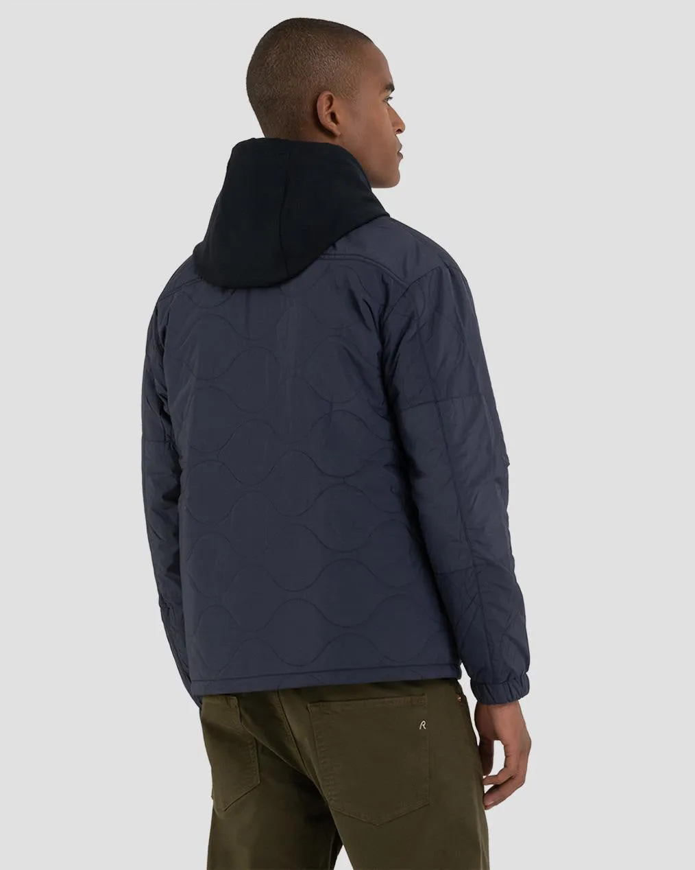 Replay Sartoriale Quilted Coach Jacket - Navy
