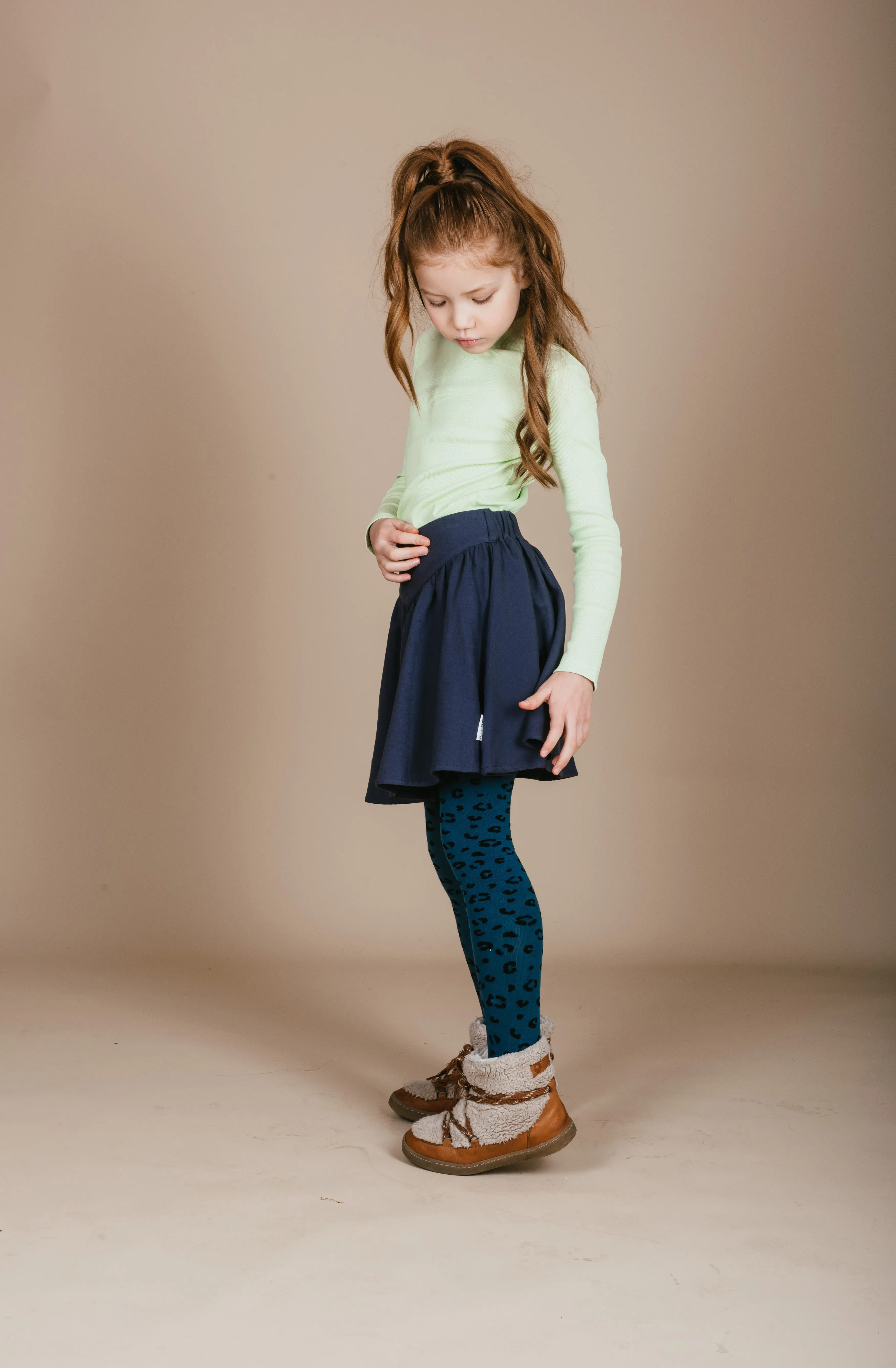 Rib Turtle Neck | Shadow Lime