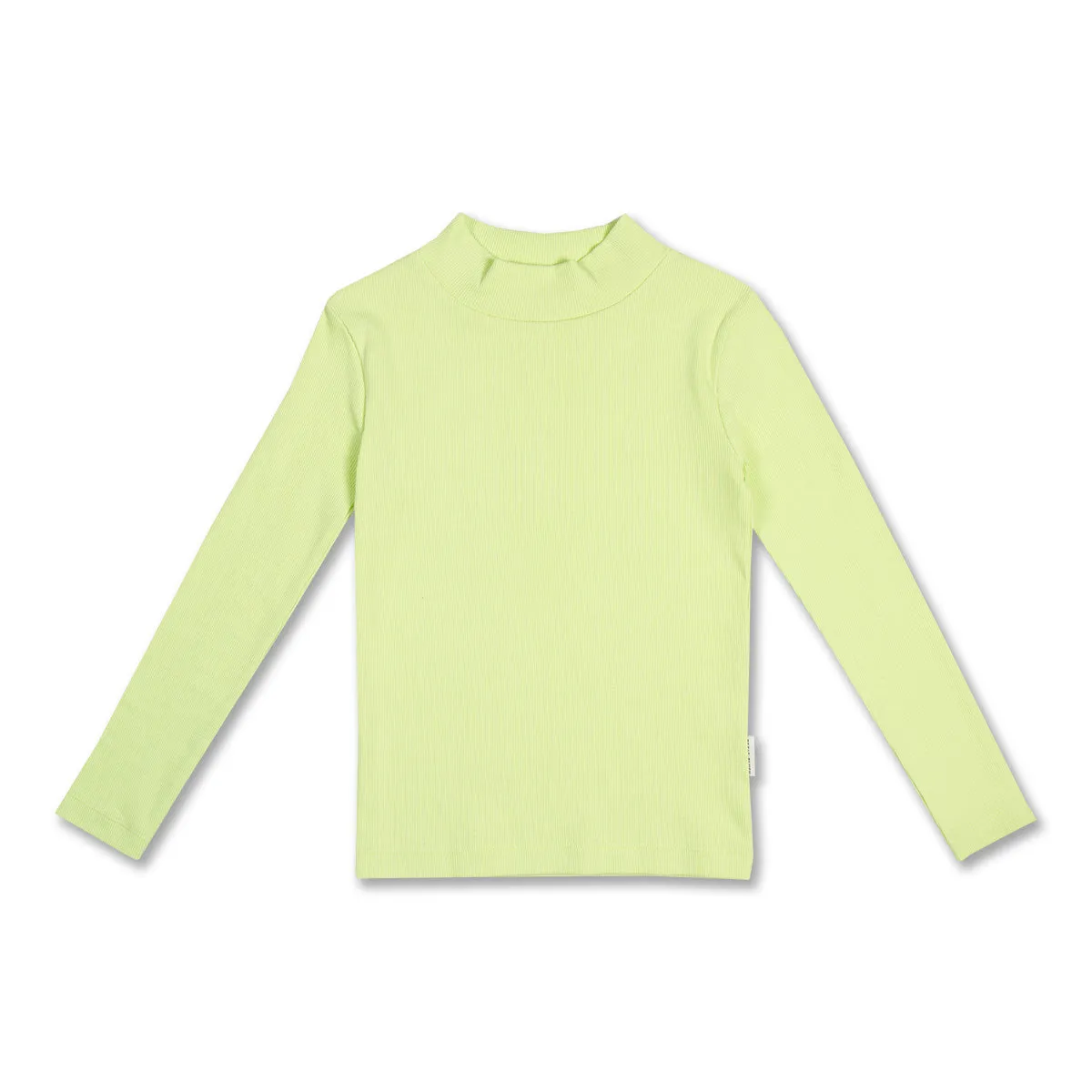 Rib Turtle Neck | Shadow Lime