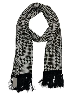 Tom Ford Scarf Houndstooth Design - Fringe