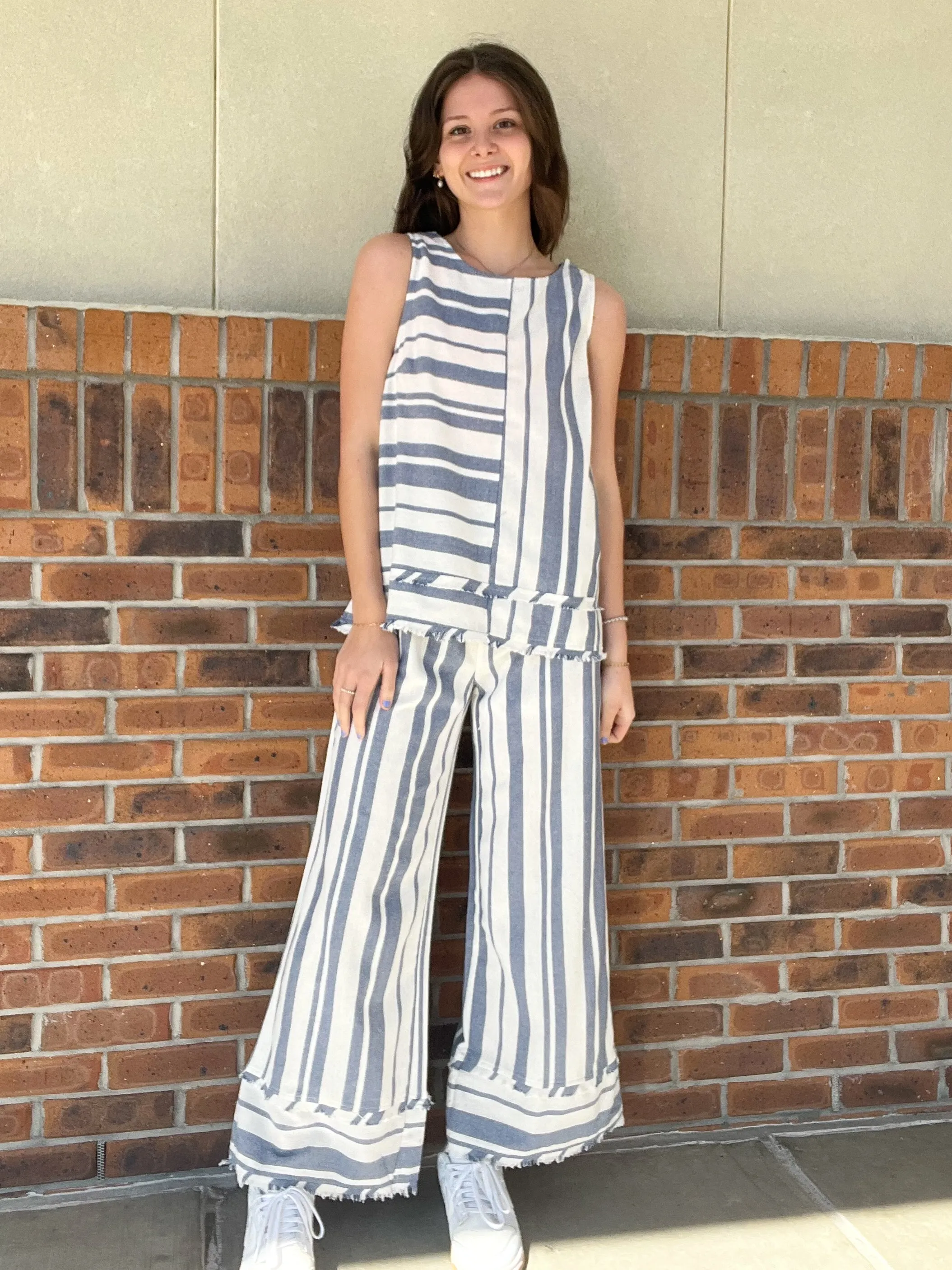 Umgee Beach Happy Linen Blend Top