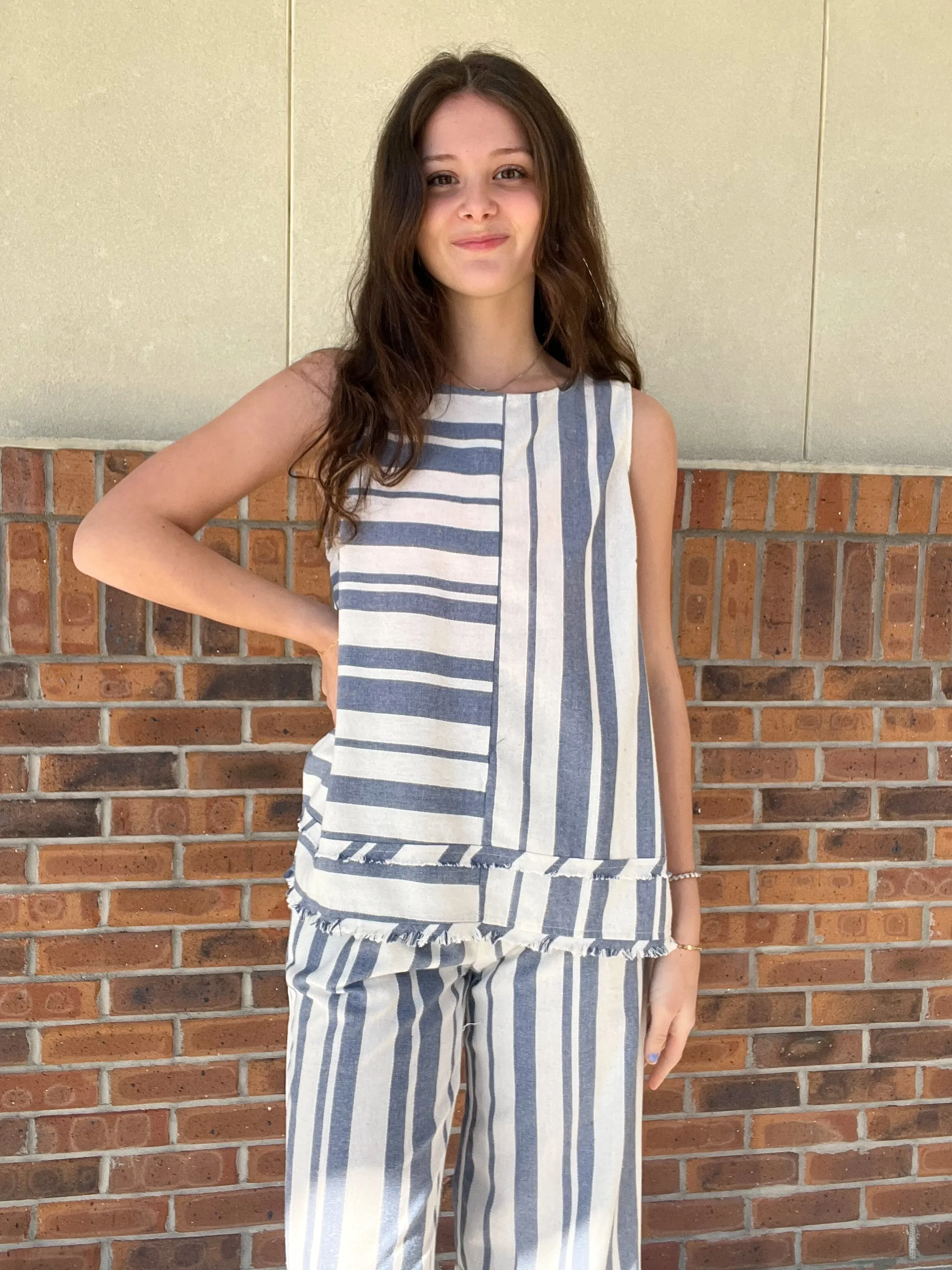 Umgee Beach Happy Linen Blend Top