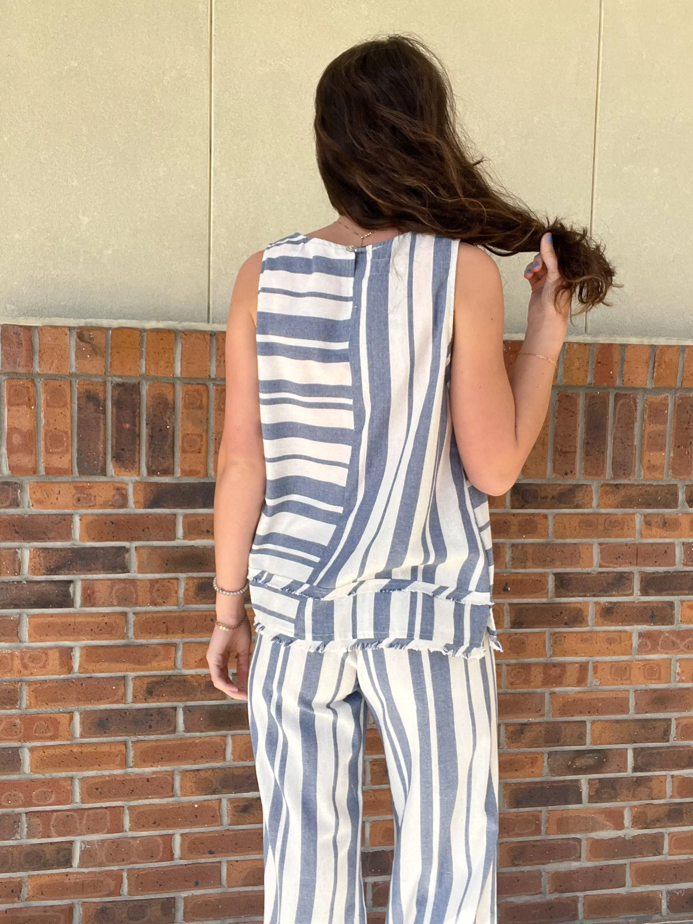 Umgee Beach Happy Linen Blend Top