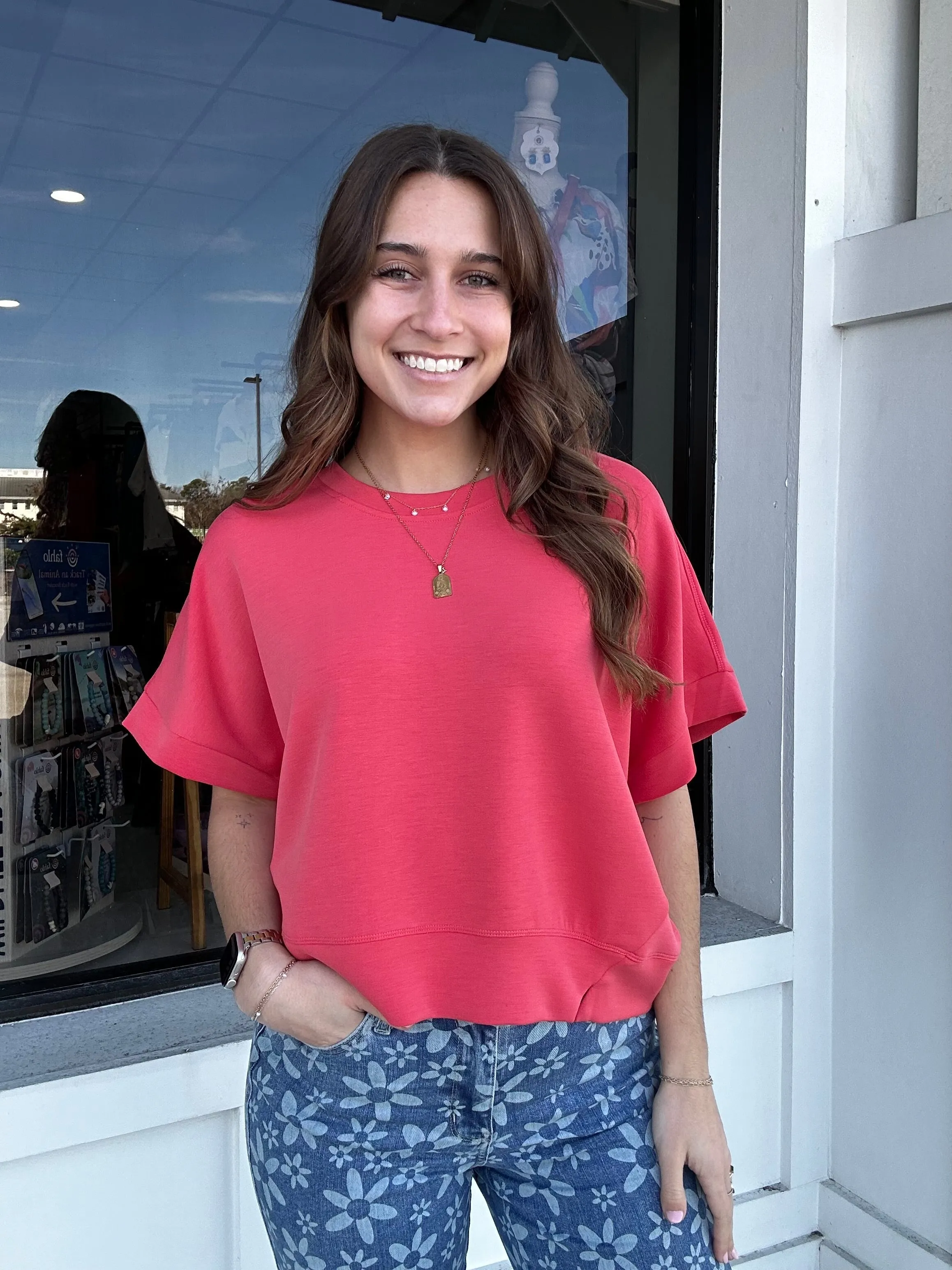 Umgee Buttery Blend Dolman Top