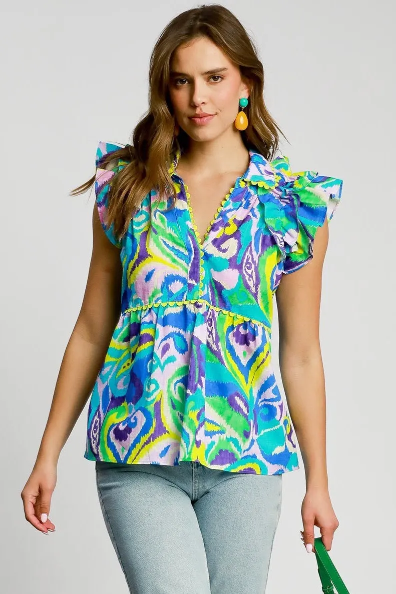 Umgee Feel the Frill Top