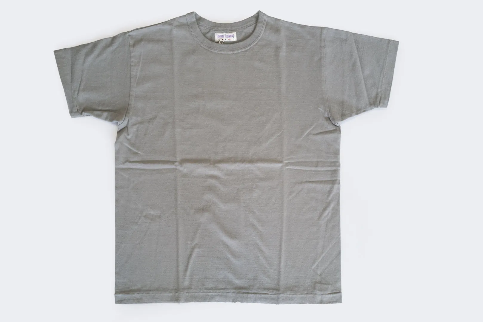 Unique Garment 7oz 'Airy' Plain Loopwheel Tee (Grey)