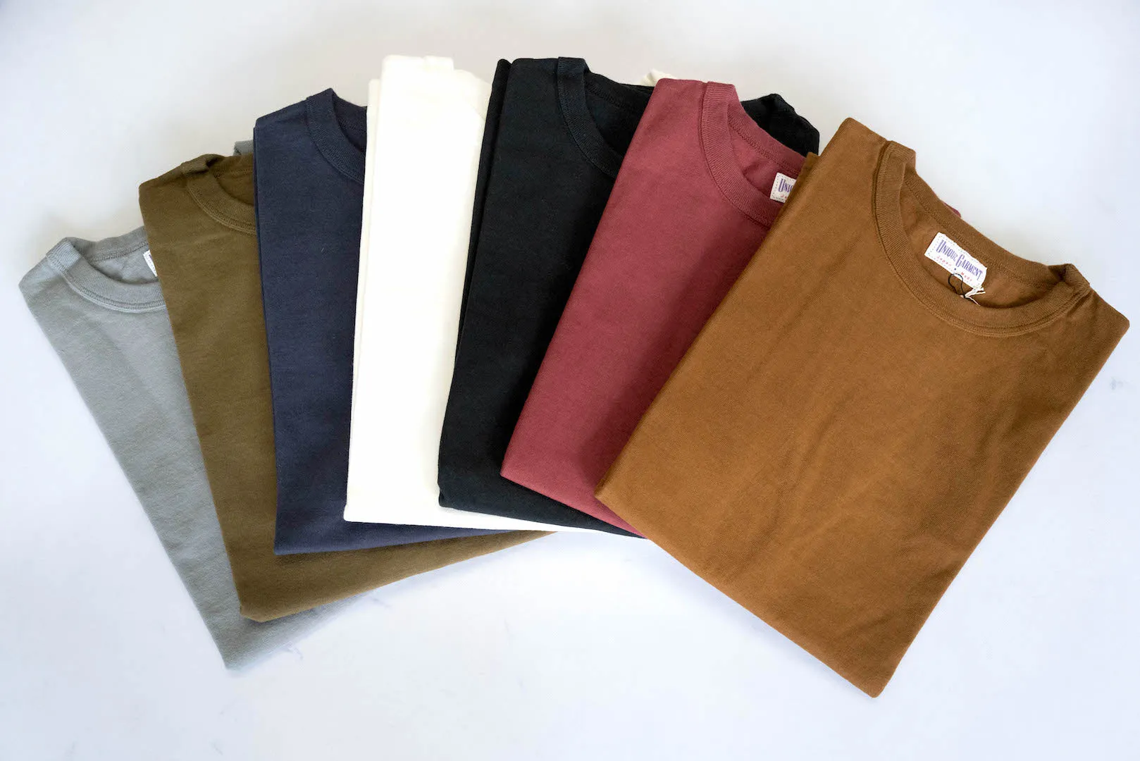 Unique Garment 7oz 'Airy' Plain Loopwheel Tee (Grey)