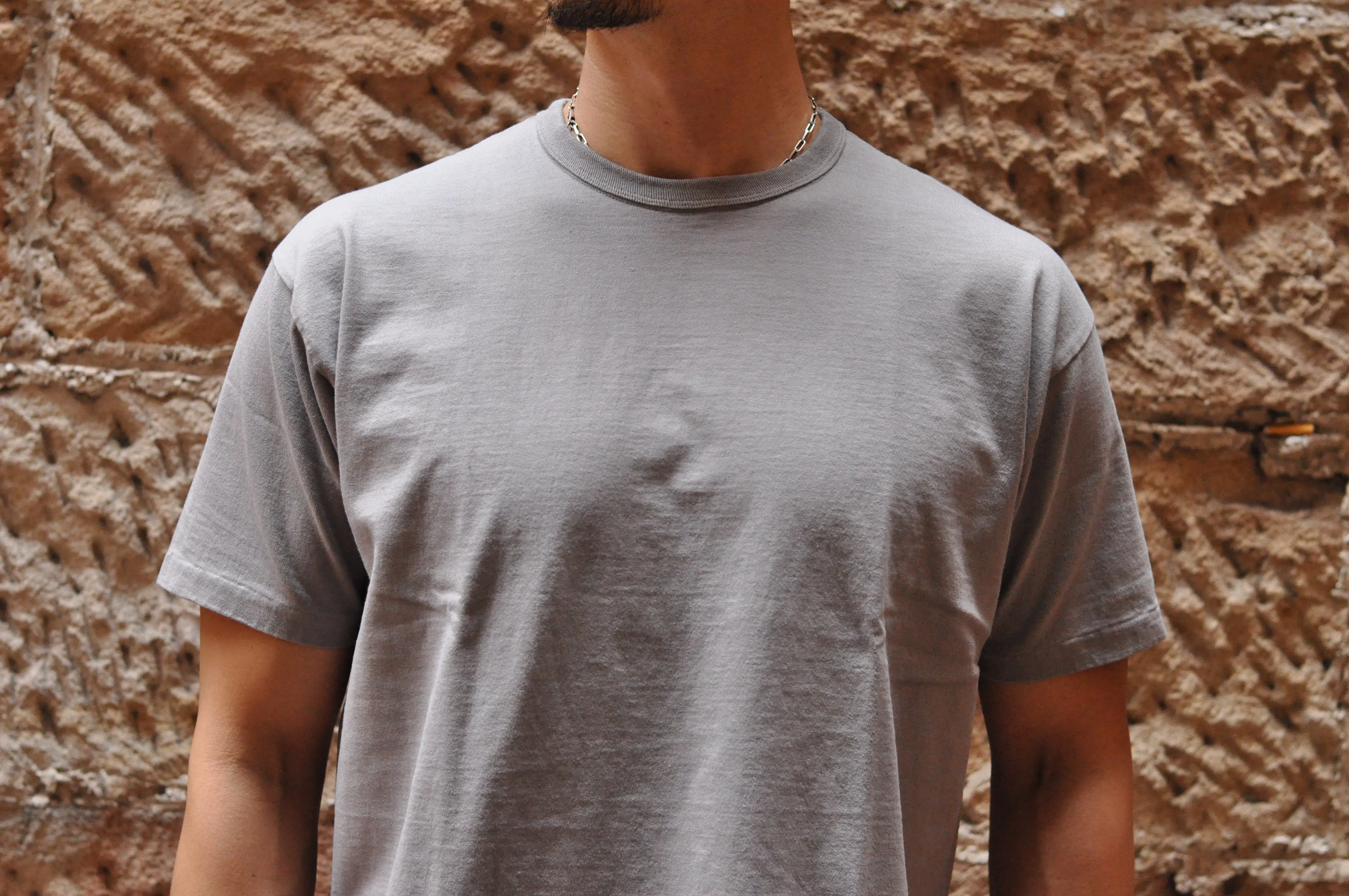 Unique Garment 7oz 'Airy' Plain Loopwheel Tee (Grey)