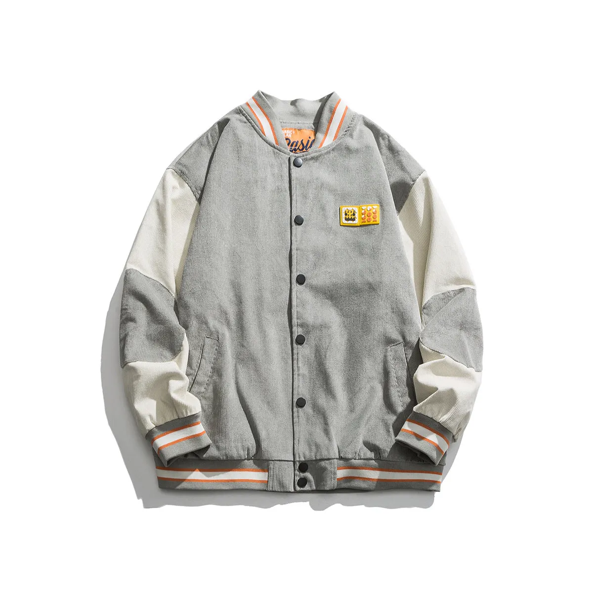Urban Patchwork Distressed Varsity Jacket