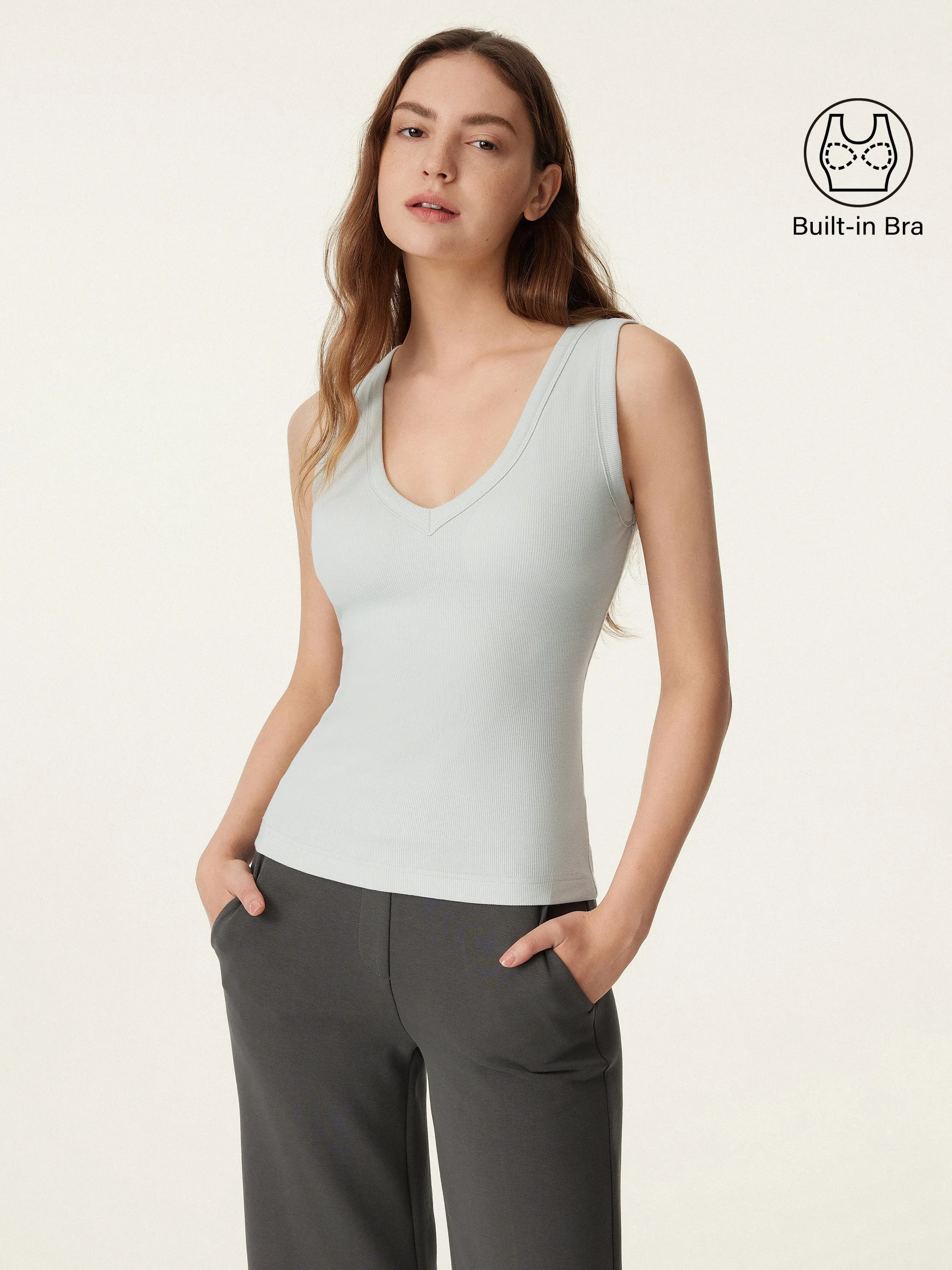 V-neck Cotton New Airy Brami Tank