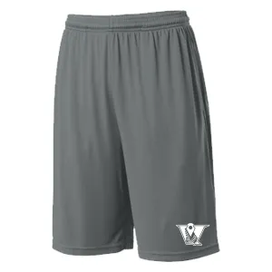 Velo BB - Sport-Tek PosiCharge Competitor Pocketed Short - Iron Grey (ST355P/YST355P)