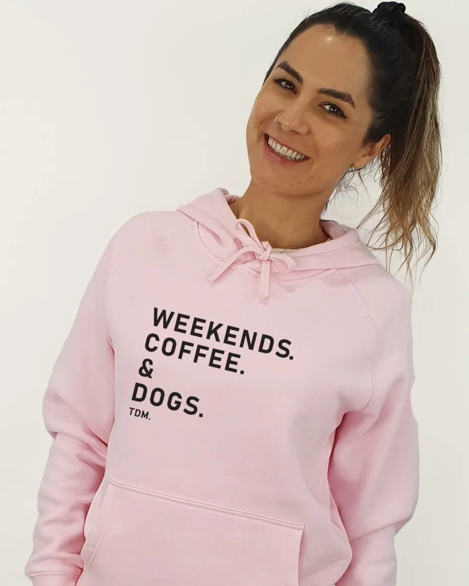 Weekends. Coffee. & Dogs. Unisex Hoodie