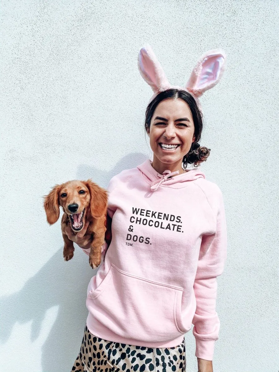 Weekends. Coffee. & Dogs. Unisex Hoodie