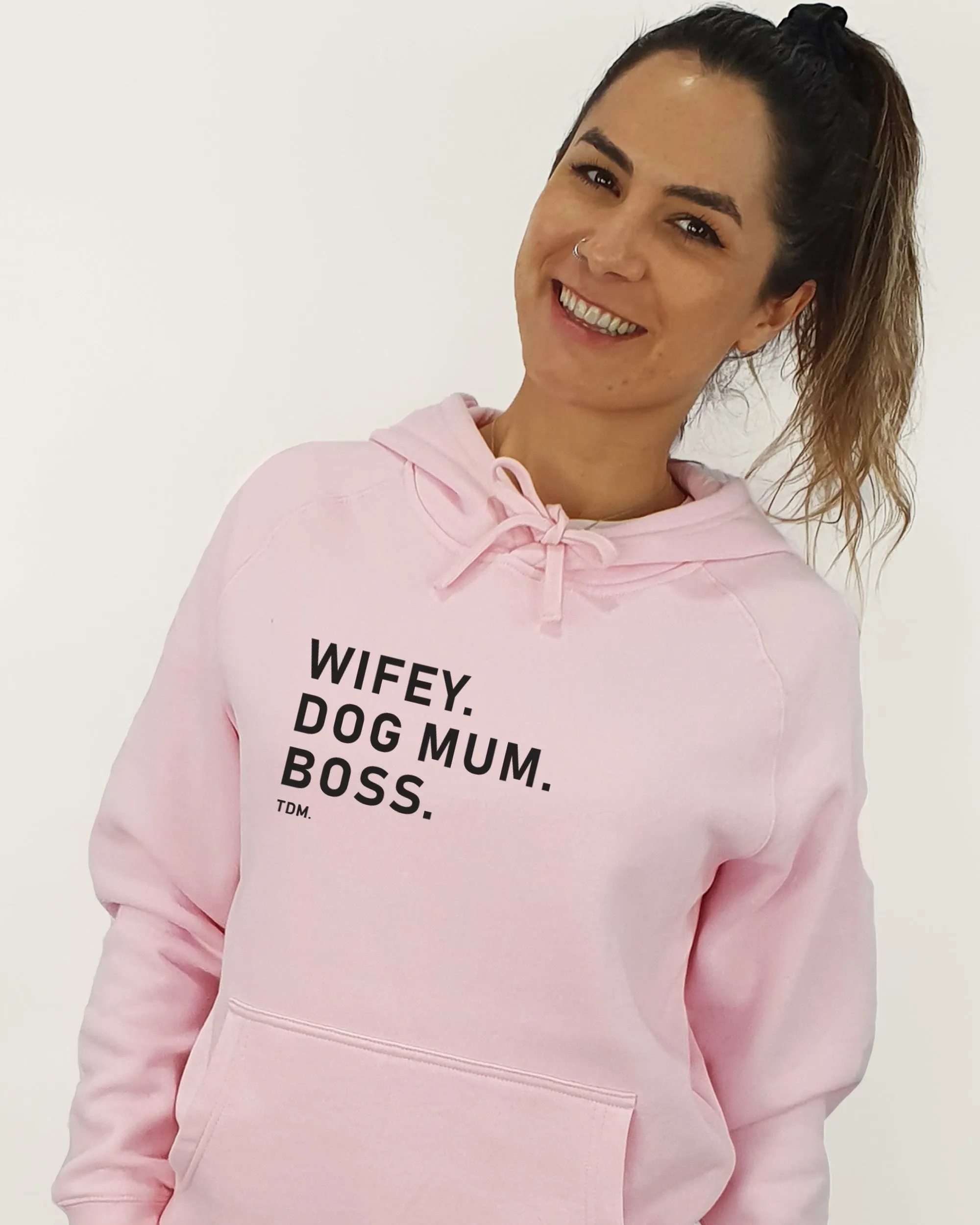 Wifey. Dog Mum. Boss. Unisex Hoodie