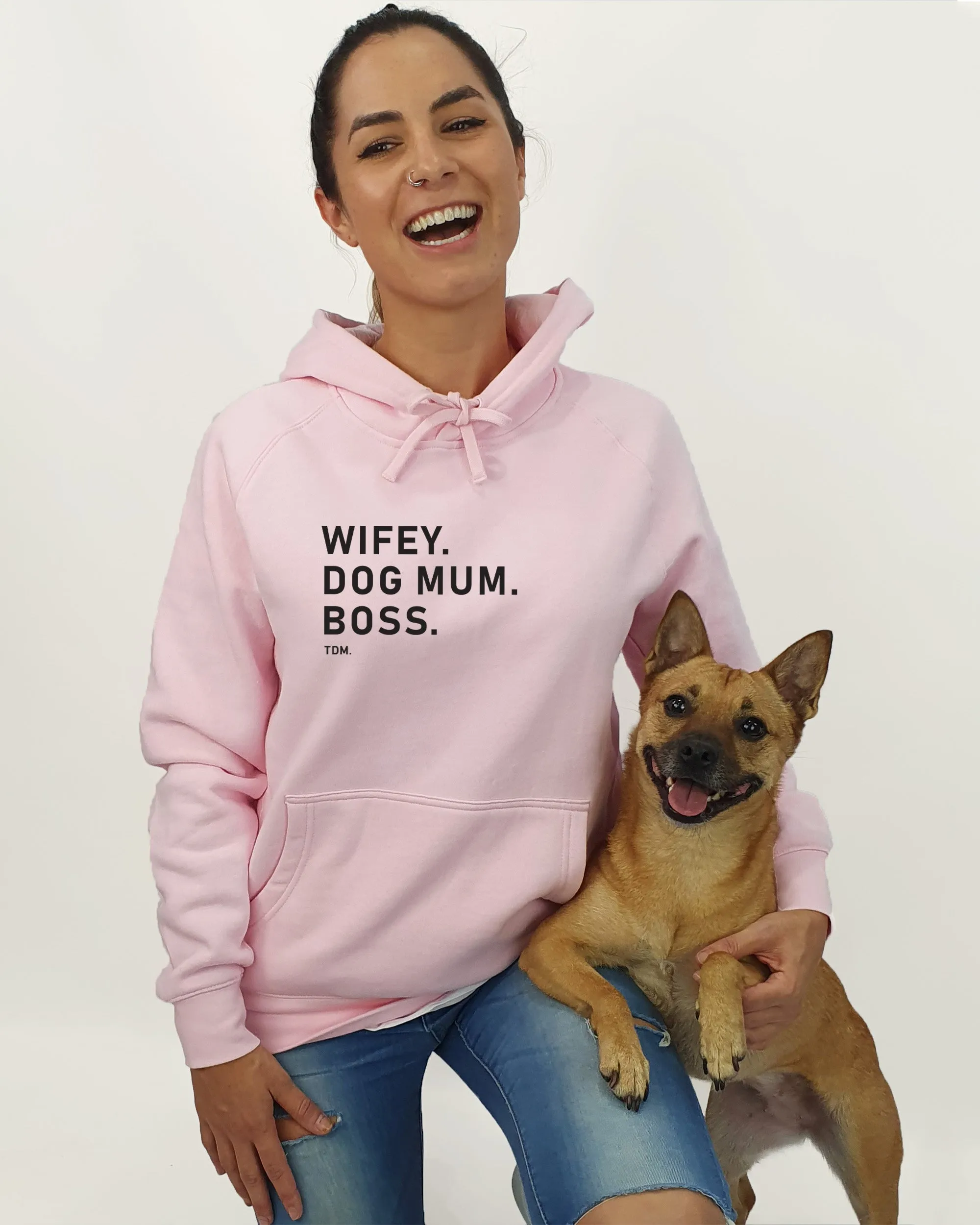 Wifey. Dog Mum. Boss. Unisex Hoodie