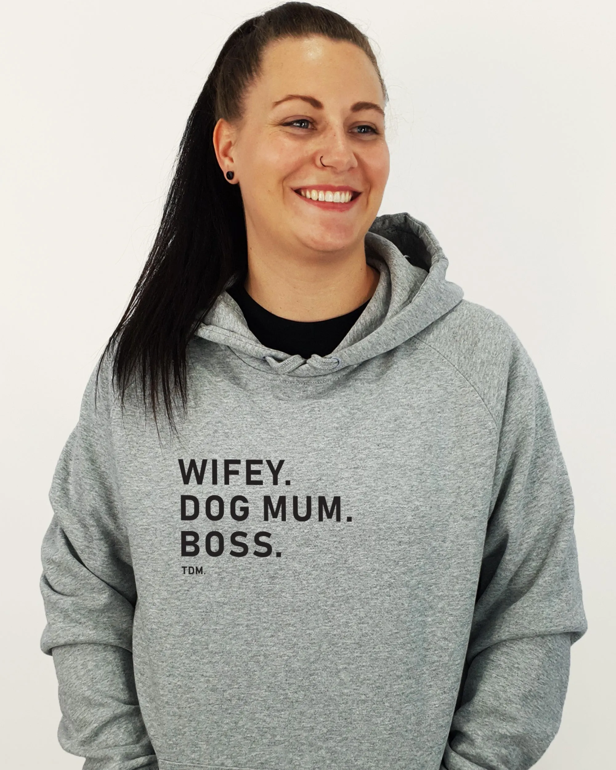 Wifey. Dog Mum. Boss. Unisex Hoodie