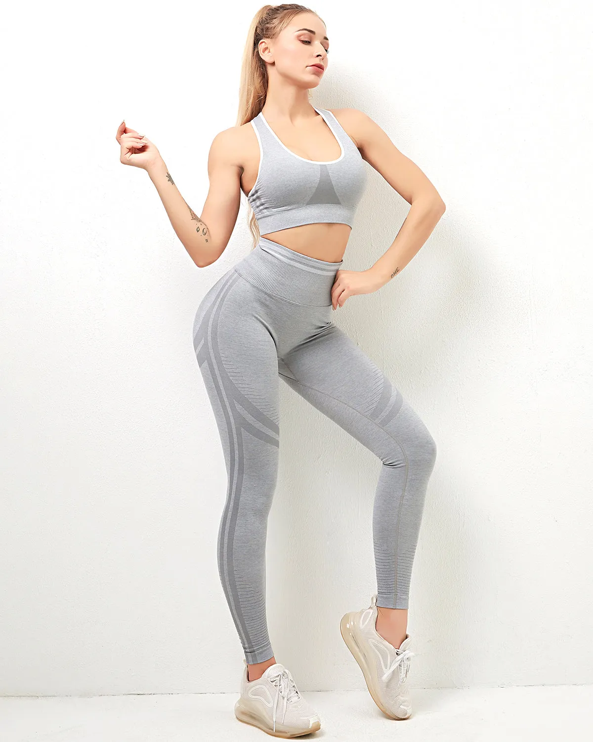 Willo Fox Seamless Scrunch Leggings - Gray