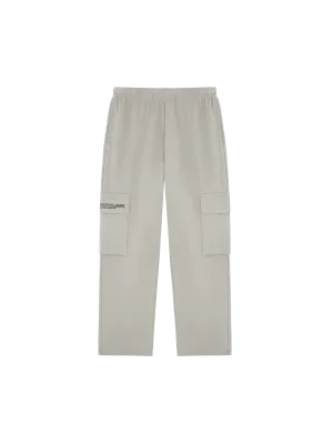 Womens Double Jersey Cargo Track Pants—stone