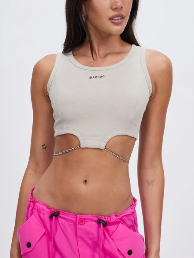 Women’s Sexy Sleeveless Tank Tops Halter Neck Crop Tops by Kaja Clothing - Elodie Top
