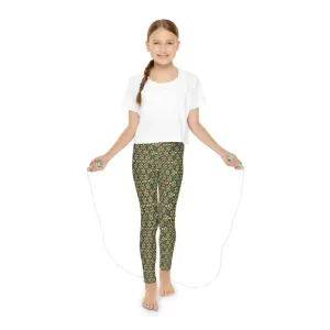 Youth Full Length Leggings with Seam Thread Color