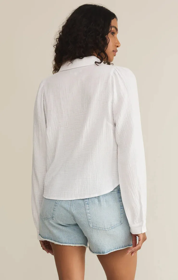 Z Supply | Campo Button Up Gauze Top - White
