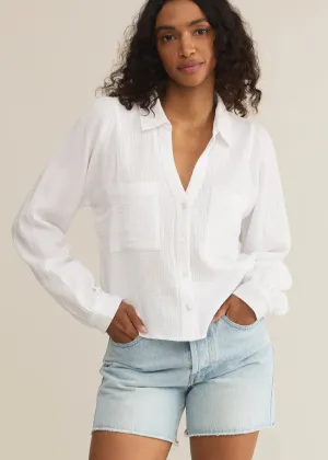 Z Supply | Campo Button Up Gauze Top - White