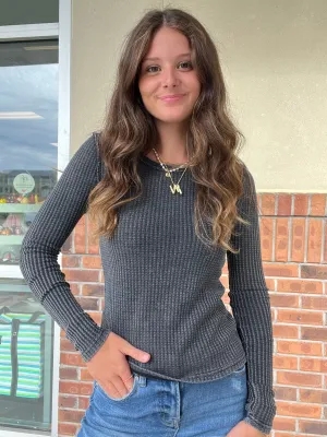 Z Supply Waffle Knit Top
