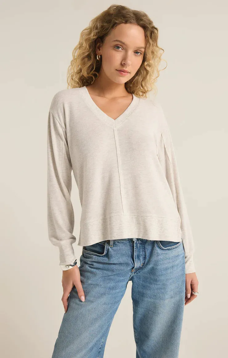 Z Supply Wilder Cloud V-Neck Top